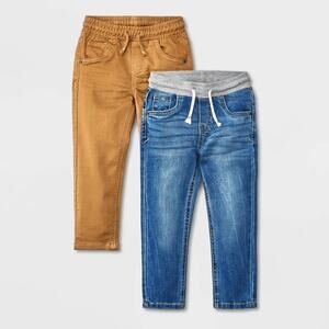 Toddler Boys' 2pk Pull-On Straight Fit Jeans - Cat & Jack™